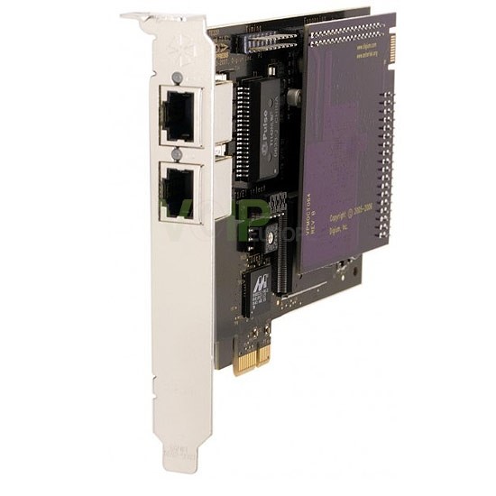 Carte Asterisk PCI ou PCI Express, 2-Port PRI/RNIS. Disponible avec module Anti-Echo TE220